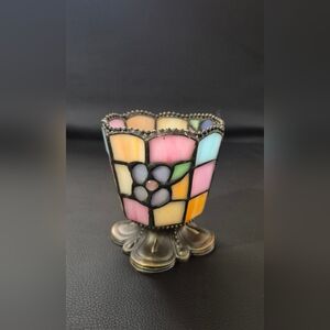 PartyLite Mosaic Glass Candle Holder
